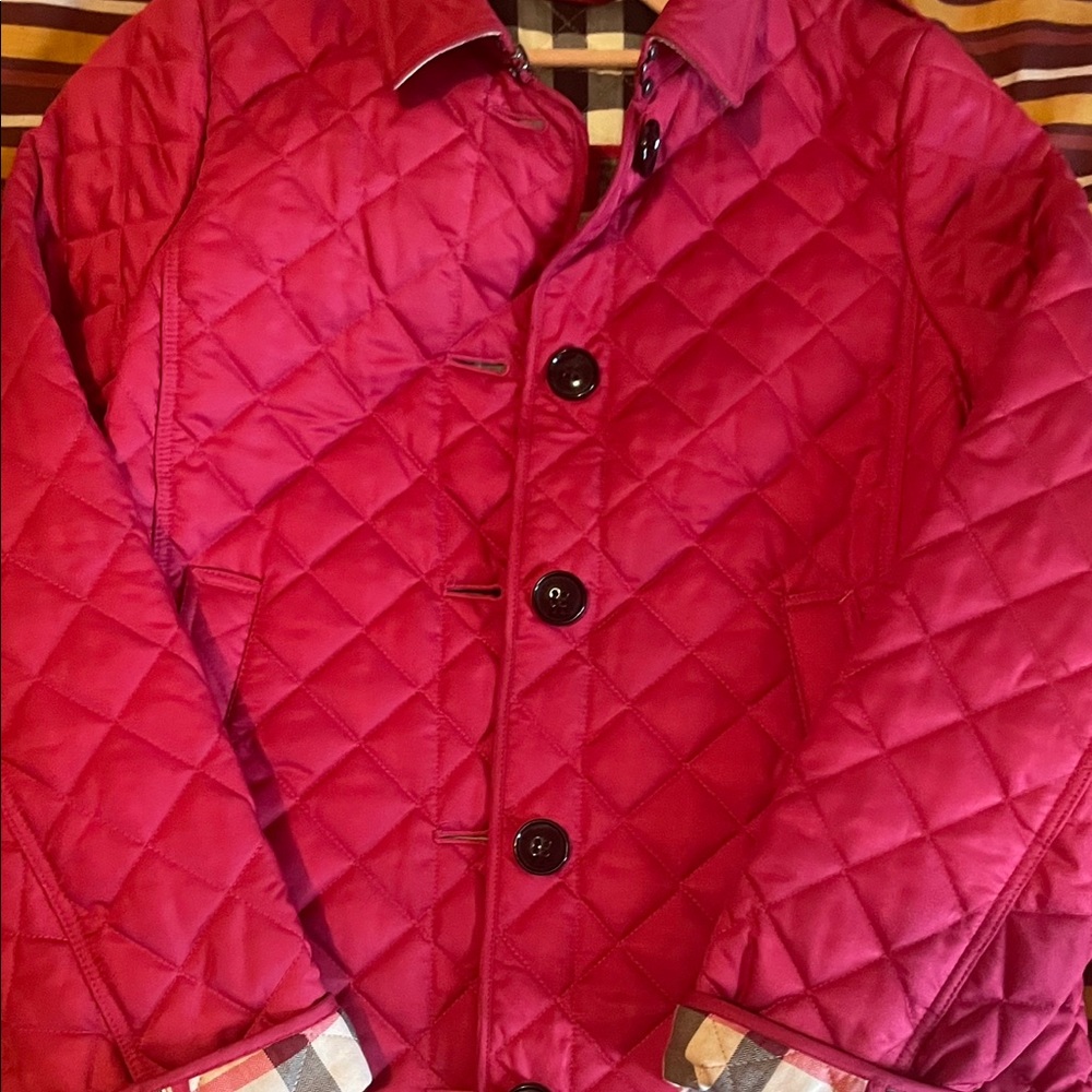 Slightly used girl Burberry Jacket size 12